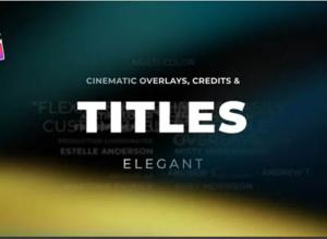 FCPX插件-21个设计精美优雅预告片文字标题字幕动画+背景音乐