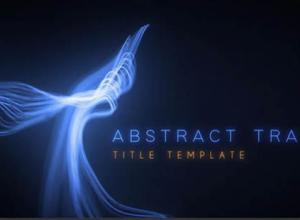 PR预设-动态抽象发光轨迹场景展示文字标题开场Abstract Trails