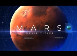 AE模板-科技感火星旋转电影史诗标题开场片头Mars Movie Titles