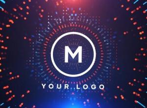 AE模板-4K圆形科技感Logo动画 Circles Logo Reveal