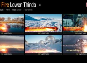 AE模板-燃烧粉末火花爆炸导火线字幕条动画 Fire Action Lower Thirds