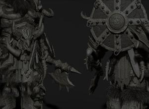 ZBrus游戏角色雕刻制作巨兽人怪兽进阶视频教程