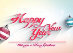 AE模板-多彩圣诞节问候新年快乐标题片头Happy New Year