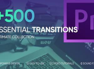 PR模板-500+无缝过渡故障叠加分割缩放视频转场预设