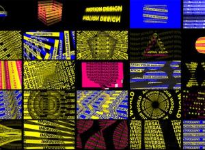 AE模板-26组文字幻觉动态排版场景循环背景动画Phantasmagoria of Letters