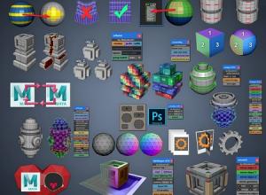 Maya展UV贴图实用小脚本Gumroad – Malcolm341 All Mel Script Pack V2024.12