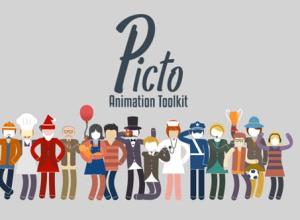 AE模板-二维职业角色卡通人物动作MG动画场景元素工具包