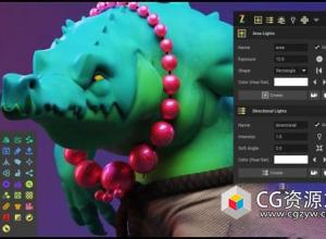 Maya插件建模灯光材质着色器渲染工具包 Zoo Tools Pro v2.11.1b+预设包+教程