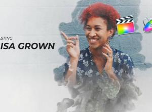 FCPX插件-环境混合水墨晕开双重曝光图文片头