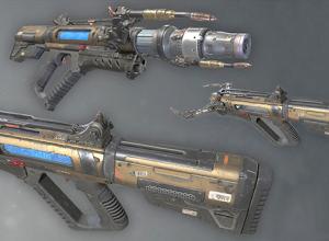 Maya游戏道具武器制作流程视频教程