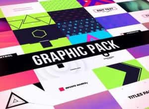AE模板-创意图形包文字标题排版背景动画 Creative Graphic Pack