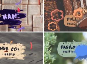 AE模-卡通流体飞溅动漫文字标题字幕动画