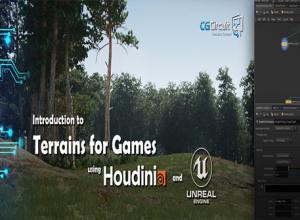Houdini中生成游戏地形景观技能训练视频教程