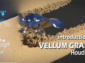 Houdini中Vellum Grains模拟干沙湿沙训练视频教程