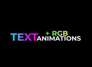 PR预设-9组时尚文字动画Text Animations + (RGB)