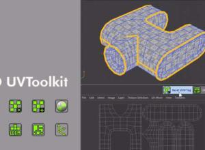 C4D快速展UV插件 FD UVToolkit 1.0 For Cinema 4D R19-R21