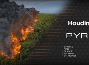 Houdini火焰燃烧烟雾特效教程