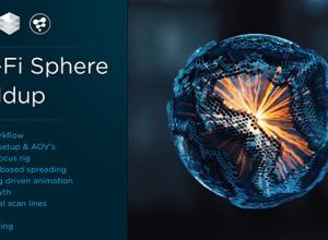 Houdini和Redshift科幻球体特效动画教程