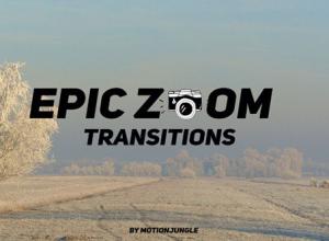 FCPX插件-12个独特炫酷动态史诗变焦过渡视频转场预设