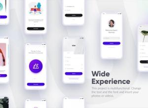 AE模板-移动应用时尚手机APP宣传动画