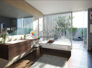 48个高品质室内浴室套装3D模型 Evermotion Archmodels vol 168(3DS MAX格式)