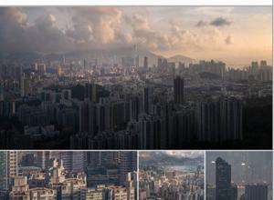 358组高空俯瞰香港城市高清图片合集