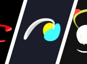 AE模板-彩色卡通线条液体MG图形logo动画