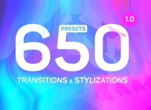 PR预设-650种变形拉伸扭曲转场信号损坏发光特效+音效