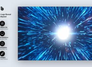 AE模板-光线冲击碰撞粒子Logo动画