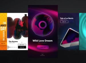 AE模板-INS竖屏音频频谱音乐波形节奏可视化动画