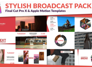 FCPX插件-50个时尚简洁电视栏目包装动画节目预告片