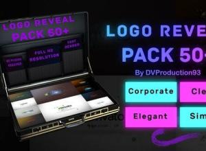 AE模板-50组优雅四种风格粒子图形光线水墨logo动画包