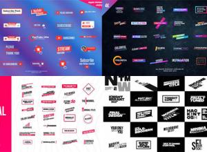 FCPX插件-117个时尚点赞关注订阅炫彩文字标题排版设计动画