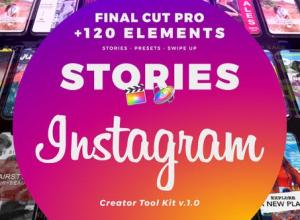 FCPX插件-120+INS竖屏视频包装工具包