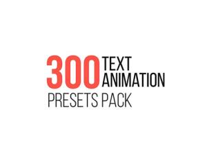 AE预设-300个弹跳文字动画预设包
