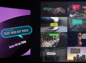 AE模板-文字对话框短信消息微信聊天字幕动画工具包