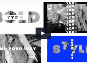 FCPX插件-时尚大字标题动态排版快闪片头