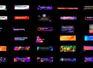 FCPX插件-30组多彩时尚流行扁平字幕条动画预设