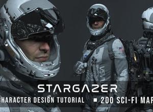 宇航员科幻人物角色建模材质ZBrush教程