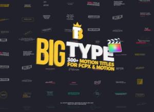 FCPX插件-300组时尚创意简洁文字标题排版字幕动画预设