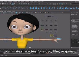 人物角色绑定Maya教程+英文字幕Lynda