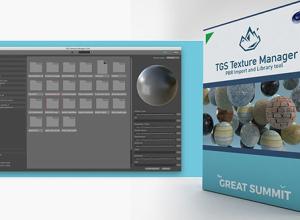PBR纹理贴图材质管理器C4D插件TGS - Texture Manager Plugin V1.6