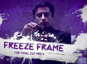 FCPX插件-6组帧冻结定格水墨笔刷标题介绍片头