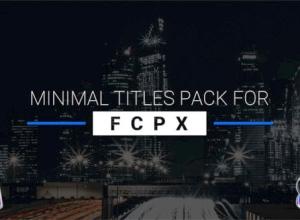 FCPX插件-9个独特简单文字标题字幕条动画