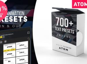 AE脚本-700+弹跳出入弹性文字MG动画预设破解版