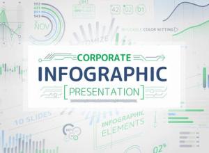 AE模板-222个数据分析信息图表演示图标动画