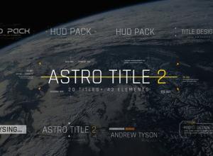 AE脚本-63组科技感动态HUD故障文字标题元素包