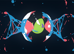 AE模板-色彩鲜艳流体图形卡通Logo动画