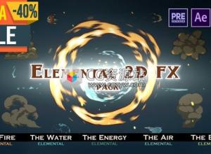 视频素材/AE脚本/PR脚本-1000组动漫卡通Flash风格二维MG动画元素工具包