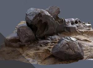 Zbrush石头地形材质预设模型游戏资产雕刻教程